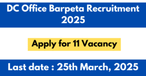 DC Office Barpeta Recruitment 2025
