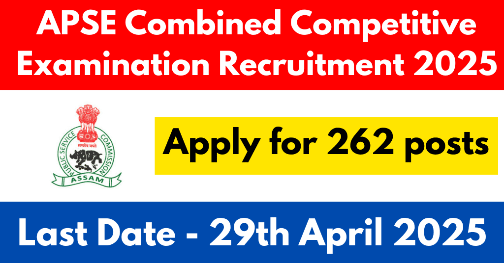 APSE Combined Competitive Examination Recruitment 2025