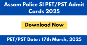 Assam Police Sub-Inspector (SI)2025
