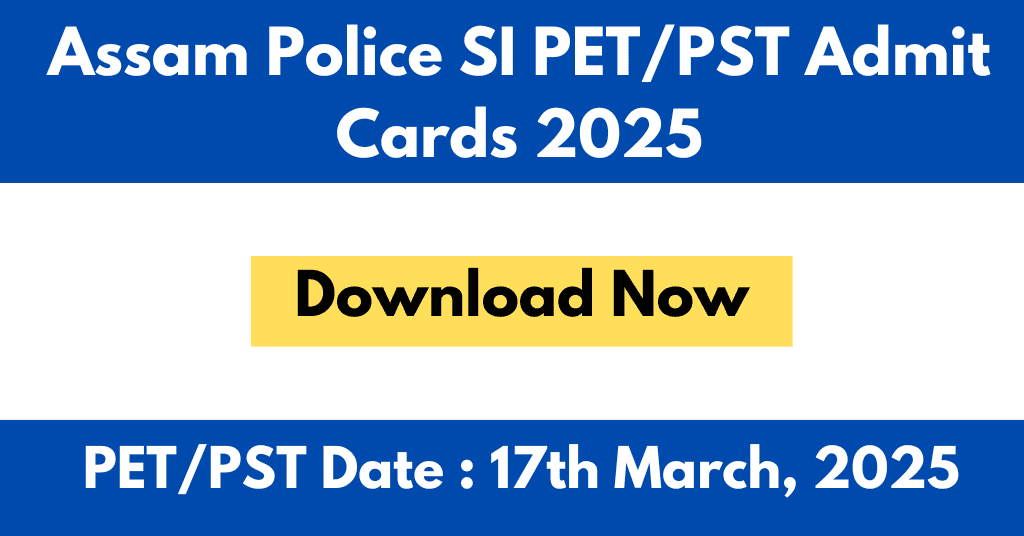 Assam Police Sub-Inspector (SI)2025