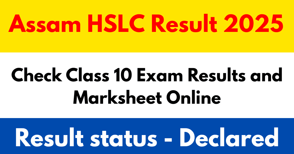Assam HSLC Result 2025