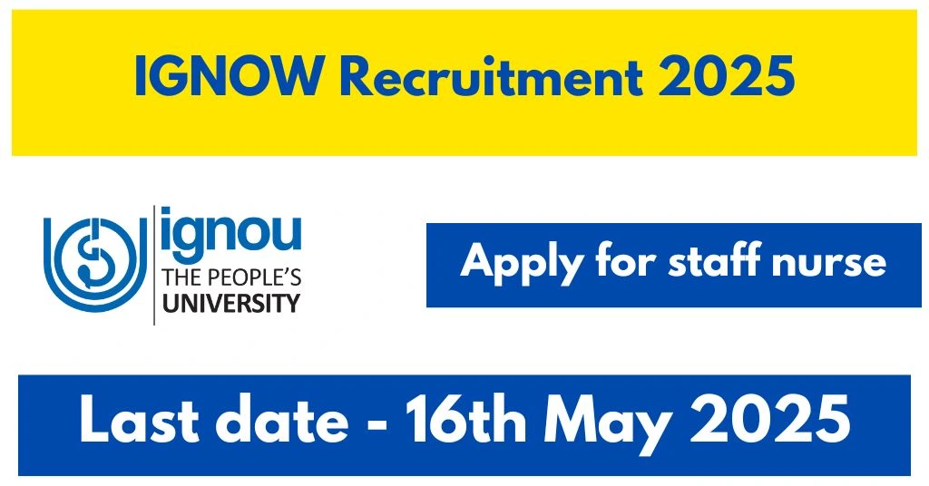 IGNOW Recruitment 2025 - Apply for staff nurse
