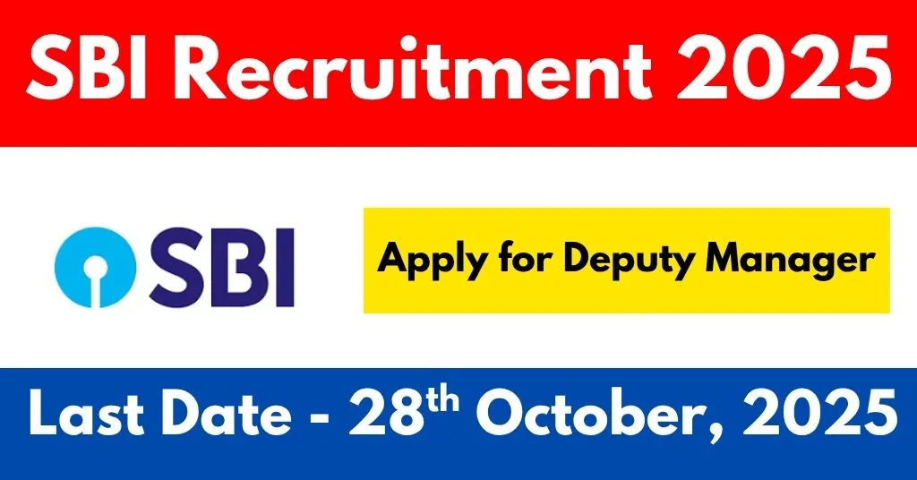 SBI Recruitment 2025 - Apply for Deputy Manager