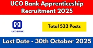 UCO Bank Apprenticeship Recruitment 2025