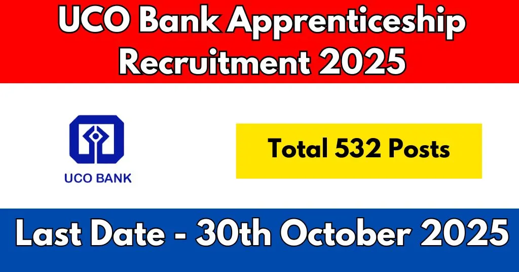 UCO Bank Apprenticeship Recruitment 2025